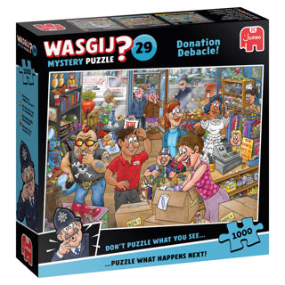 Jumbo wasgij mystery 29 - donation debacle! - 1000pcs.
