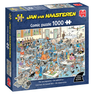 Jan van Haasteren jigsaw puzzle - the cat show - 1000 pcs.