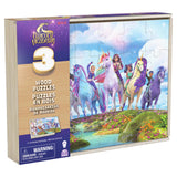 Unicorn Academy 3-pack wooden puzzle in wooden box (3x24 pieces)
