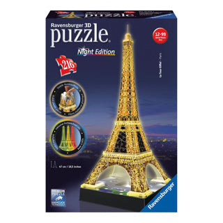 Ravensburger 3d puzzel eiffeltoren bij nacht