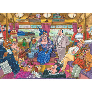 Wasping Puzzle Retro The Big Train loupež 1000 kusů