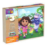 Dora 3-pack wooden puzzle in wooden box (3x24 pieces)