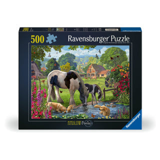 Ravensburger puzzel hadlow ponies 500 stukjes