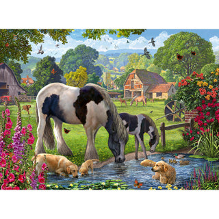 Ravensburger puzzel hadlow ponies 500 stukjes
