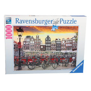 RAVENSBURGER PULZZO AMSTERDAM BICYCLE SCADUTO 1000 pezzi