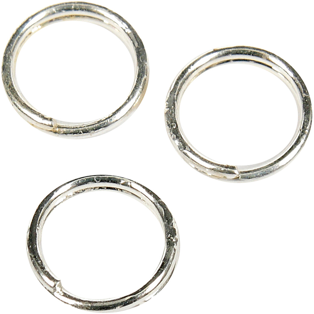 Creativ company splitring, d 5 mm, verzilverd, 300 stuk 1 doos