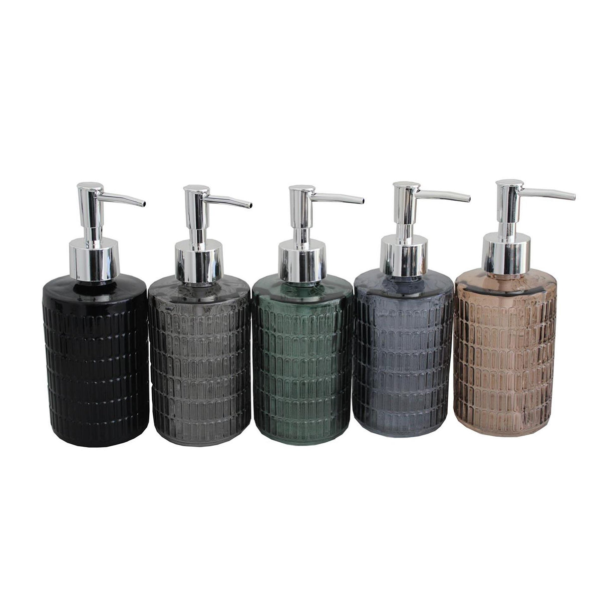 Стъклен дозатор за сапун 330ml ø7.3xh18cm