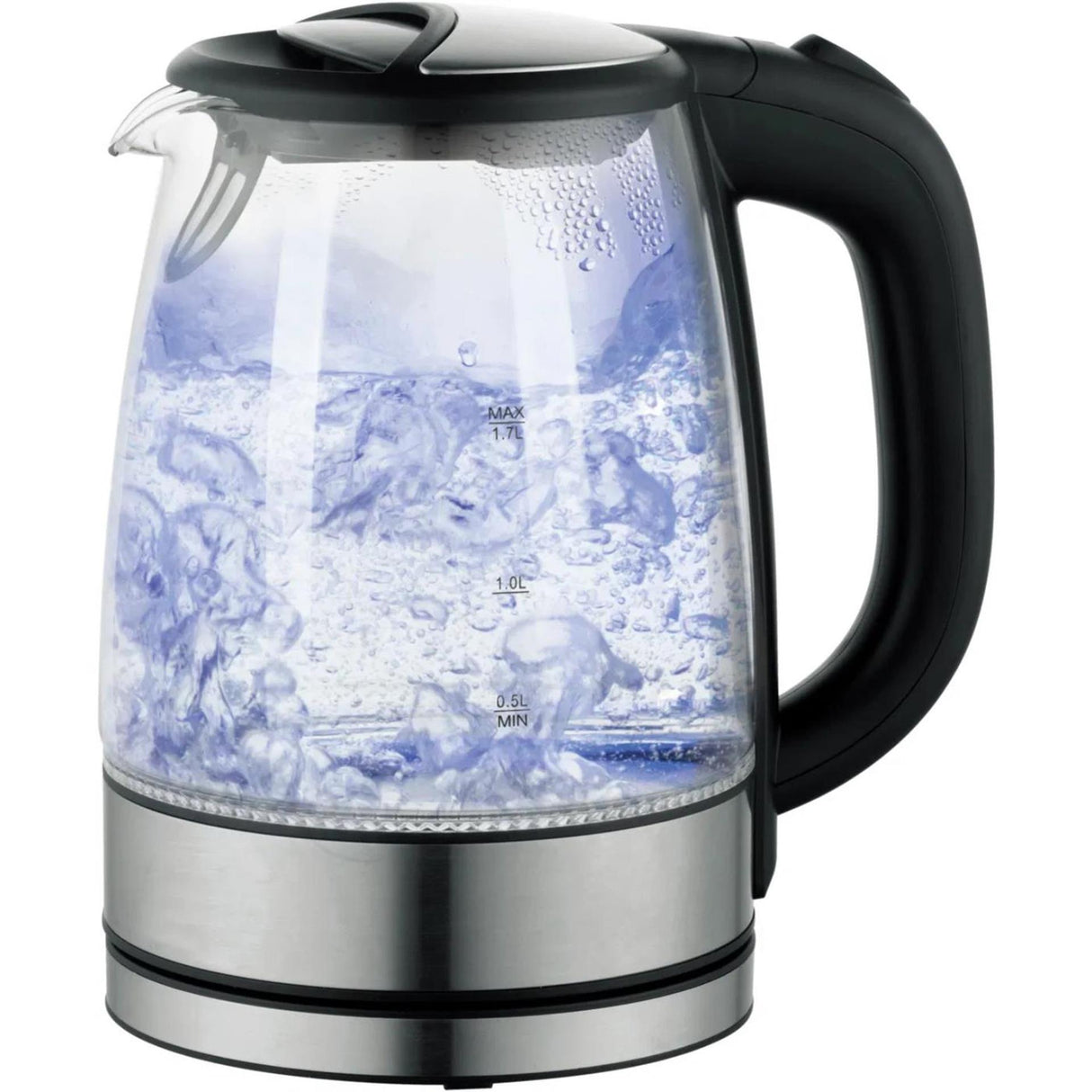 Hervidor de escritorio vidrio acero inoxidable 1,7l
