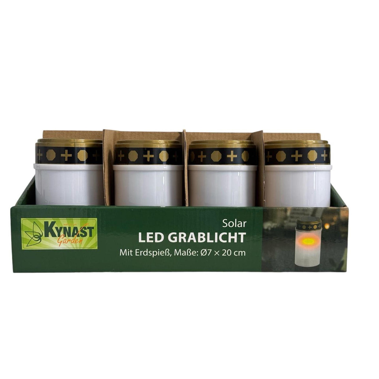 Z1 gravljus LED solar vit ø7xh20cm