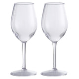 Wijnglazenset kunststof 2-delig 330ml
