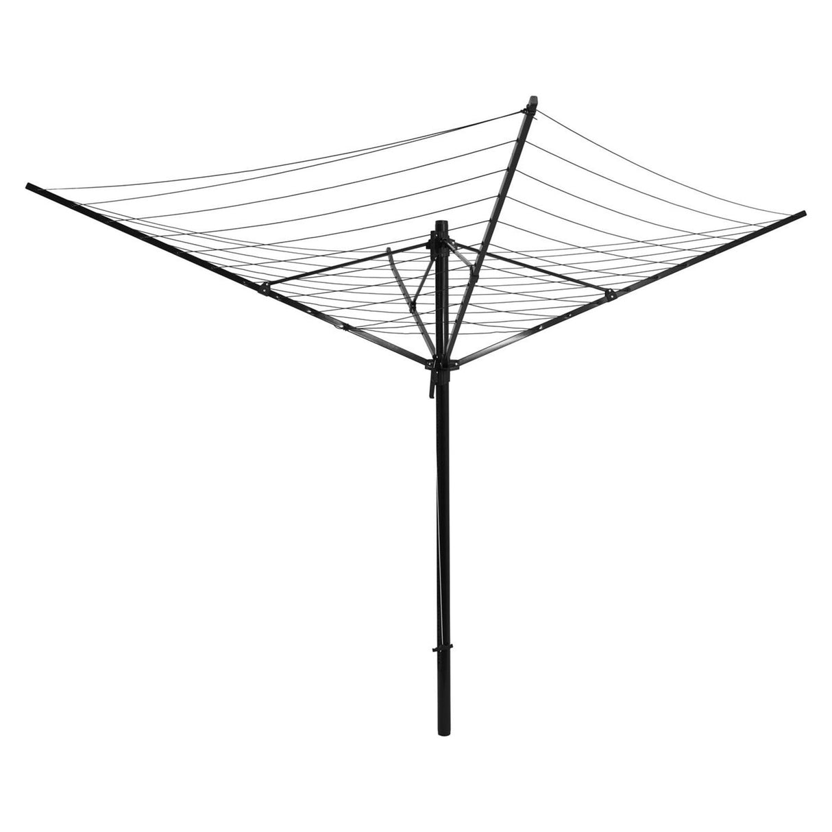 Droogmolen 60m zwart met bodemhuls