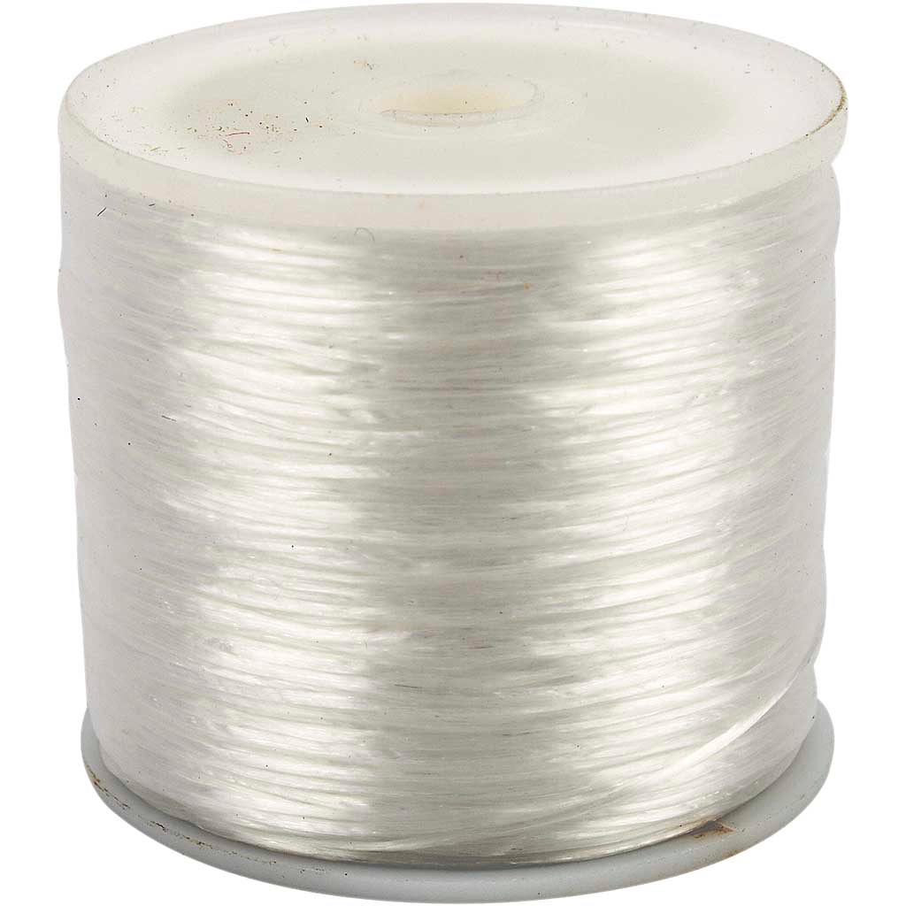 Creativ company elastic cord, flat, thickness 1 mm, 100 m 1 roll