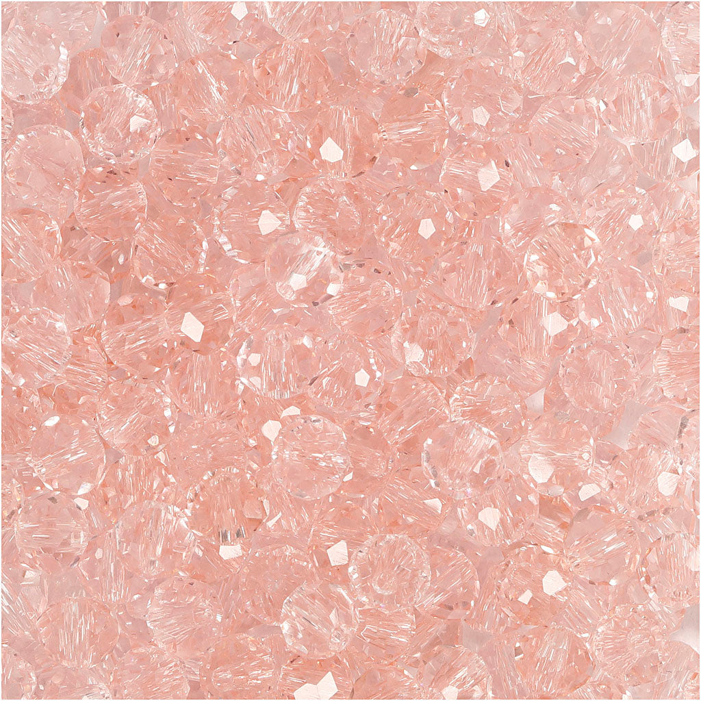 Creativ Company Facet Beading Pink, 100th.