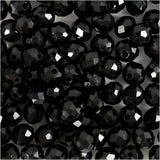 Creativ Company Facet Beads Metallic Black, 100th.