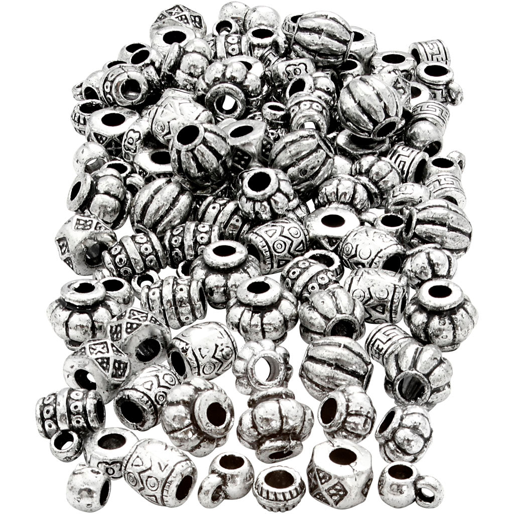 Creativ company bead mix, size 7-11 mm, hole size 3 mm, approx. 400 pieces, 200 g 1 box