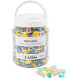 Creativ Company Plastic perles forskellige farver, 700 ml
