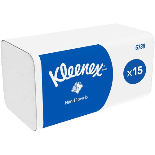 Handdoekjes airflex kleenex 2-laags wit 15x186 stuk