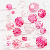 Creativ Company Facet beads Mix pink, 45 grams