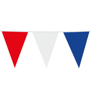 Globos Riesenfahnenleine rot-weiß-blau 10m