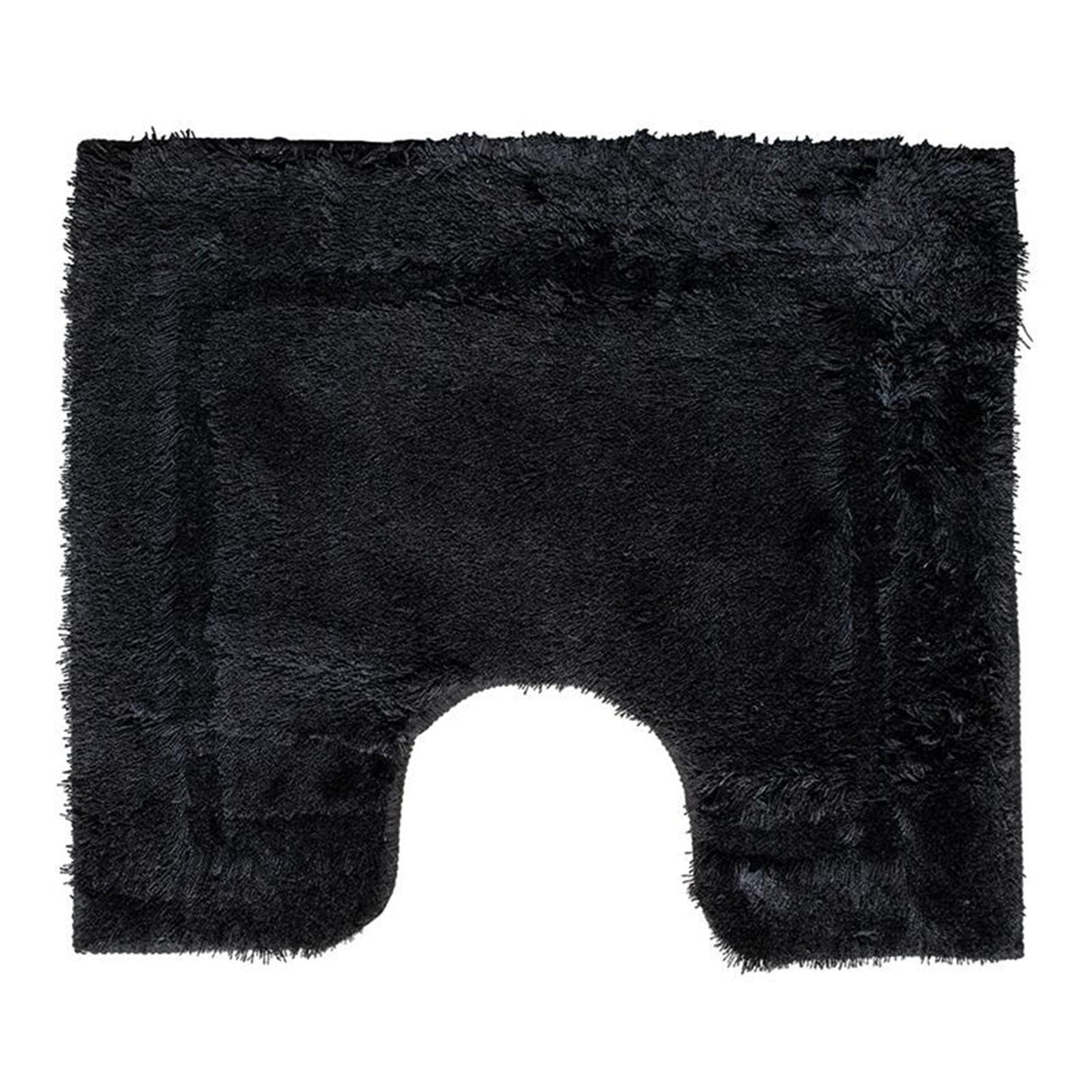 Wicotex toiletmat uni zwart 50x60cm