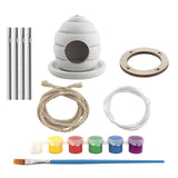 Skupina kreativních řemesel vyrobte si vlastní krmítko pro ptáky s lapačem větru