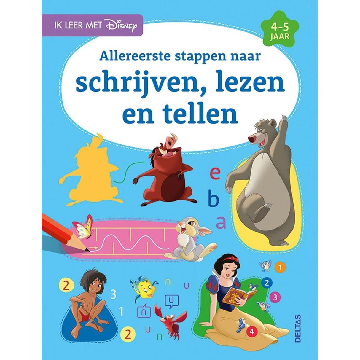 Deltas Disney, mit denen ich lerne – Schreiben, Lesen und Zählen (4–5 Jahre)