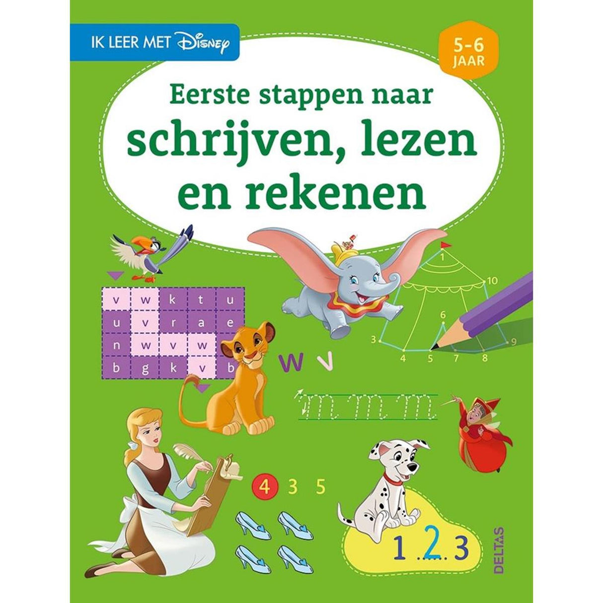 Deltas Disney J'apprends avec l'écriture, la lecture et le calcul (5-6 ans)