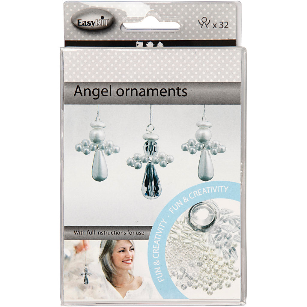 Creativ company engel ornamenten, h: 2,8 cm, 32 stuk 1 doos