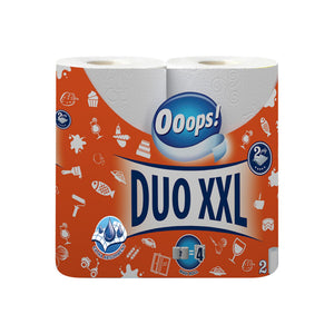 Oops! Kichenroll xxl 2-Ply Pack vun 2 Rollen