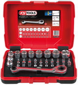 Ks tools ks-tools dopsleutel- en bitset bit-rate 31tlg.