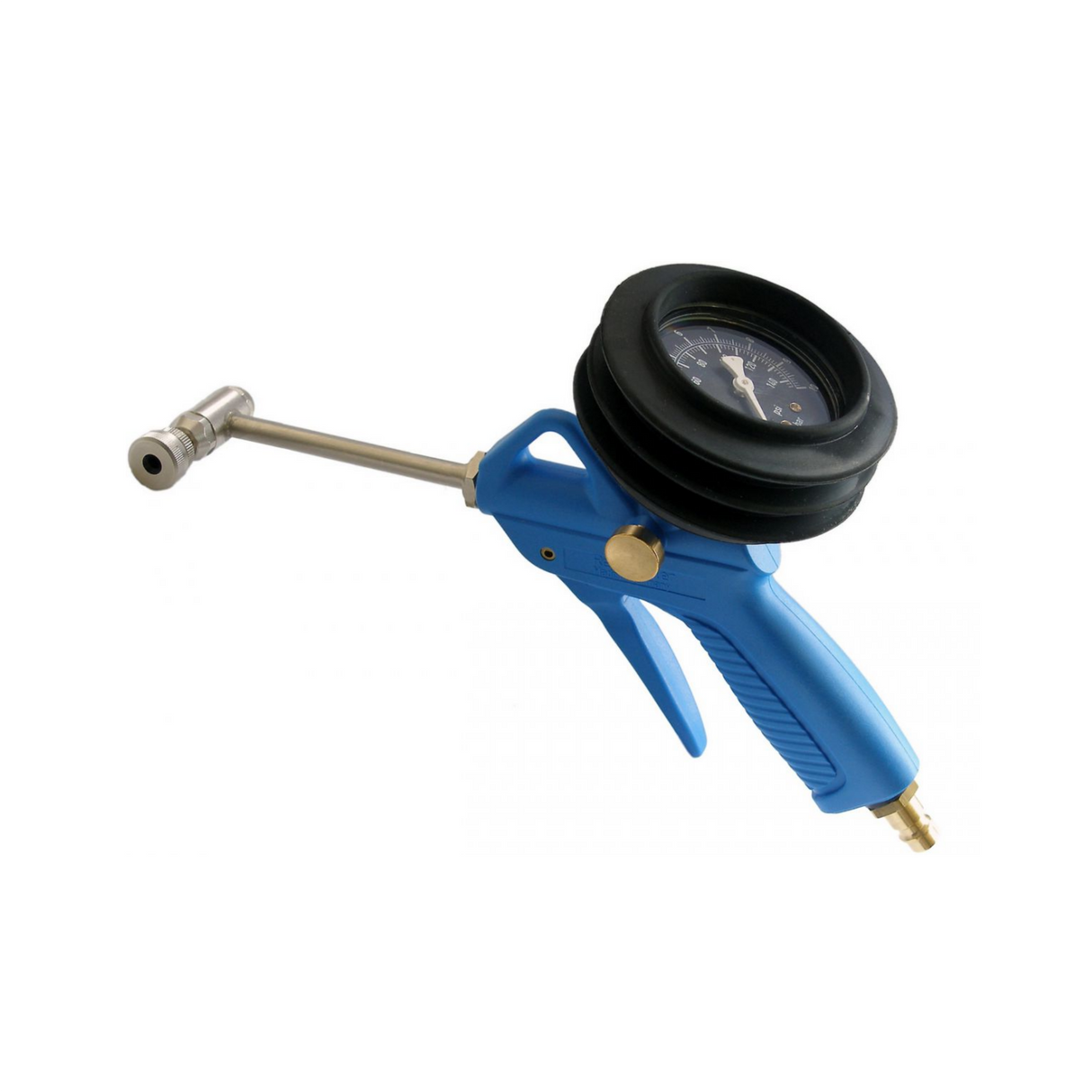 Luftpistol med roterande huvud och manometer +