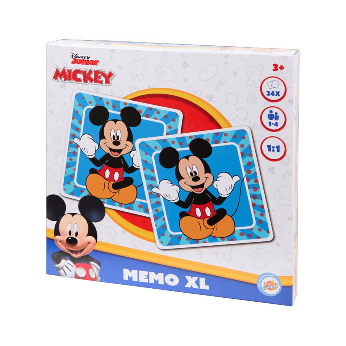 Intro Disney Mickey Fun Memo Game XL 24 Pieces
