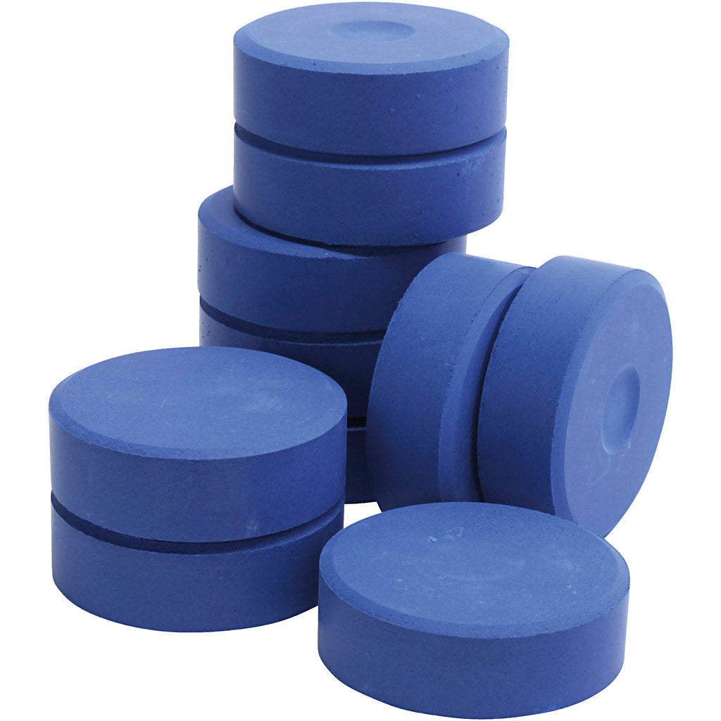 Colortime tempera vloeibare aquarelverf, h: 19 mm, d 57 mm, blauw, 10 stuk 1 doos