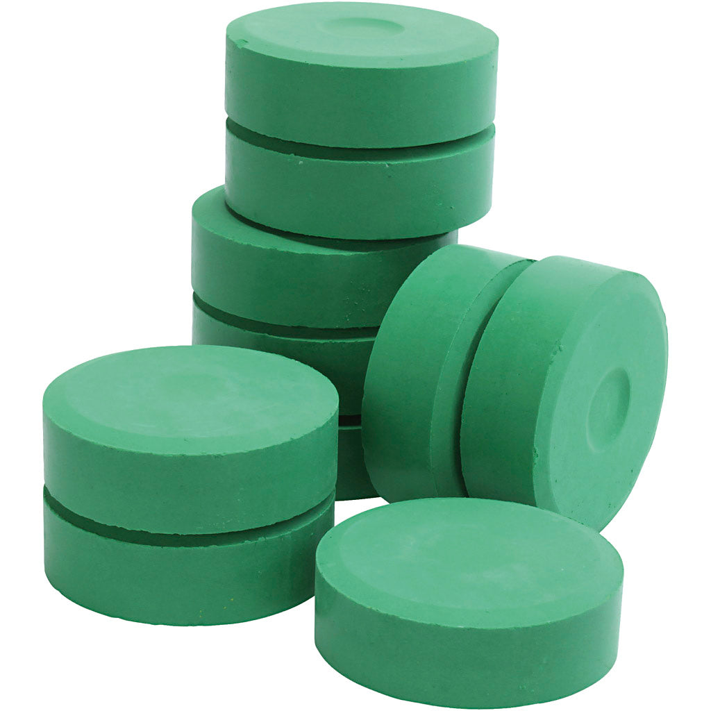 Colortime tempera vloeibare aquarelverf, h: 19 mm, d 57 mm, groen, 10 stuk 1 doos