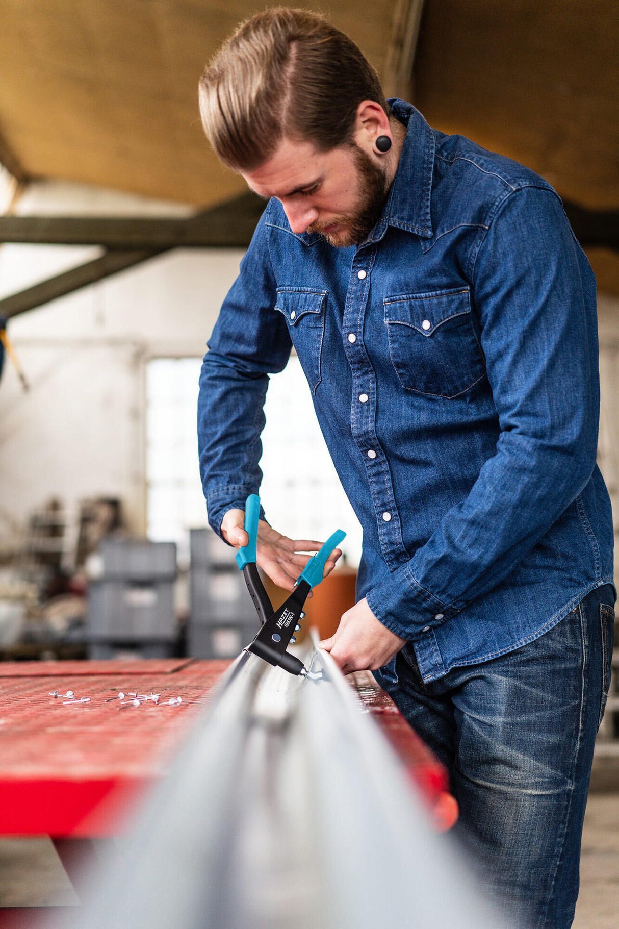 Hazet rivet pliers hand riveting pliers.