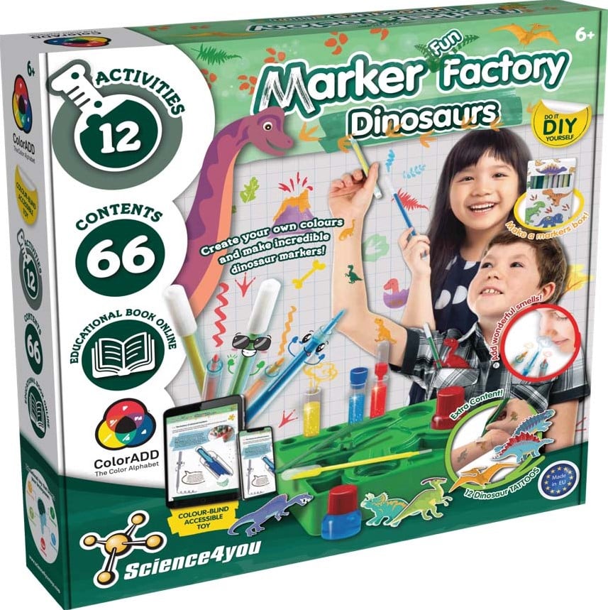 Oku Science 4 You Marker Factory With Dinosauriesen