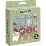 Little Dutch Little Farm Totum Stamp Set 12 Pieces with Ink