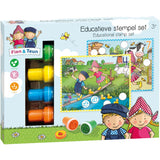 Bambolino Toys Set di timbri educativi Fien e Teun da 14 pezzi | 2 pezzi
