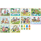 Bambolino Toys Set di timbri educativi Fien e Teun da 14 pezzi | 2 pezzi