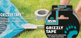 Bison grizzly tape zilver rol 10mx5cm
