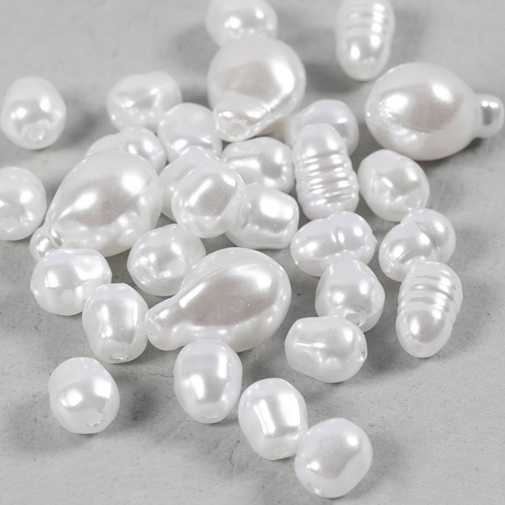 Creativ company waskralen, ovaal, d 6-14 mm, gatgrootte 1,3-1,5 mm, 30 stuk 1 doos