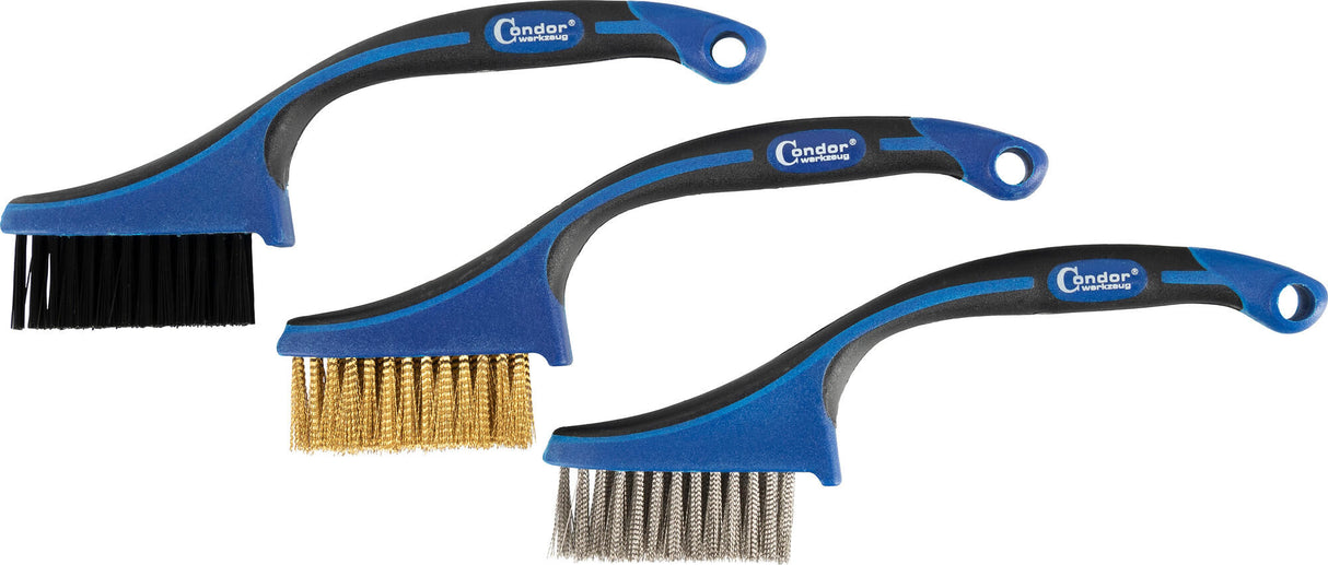 Condor brush set 9508 mini brush assortment 3 pieces.