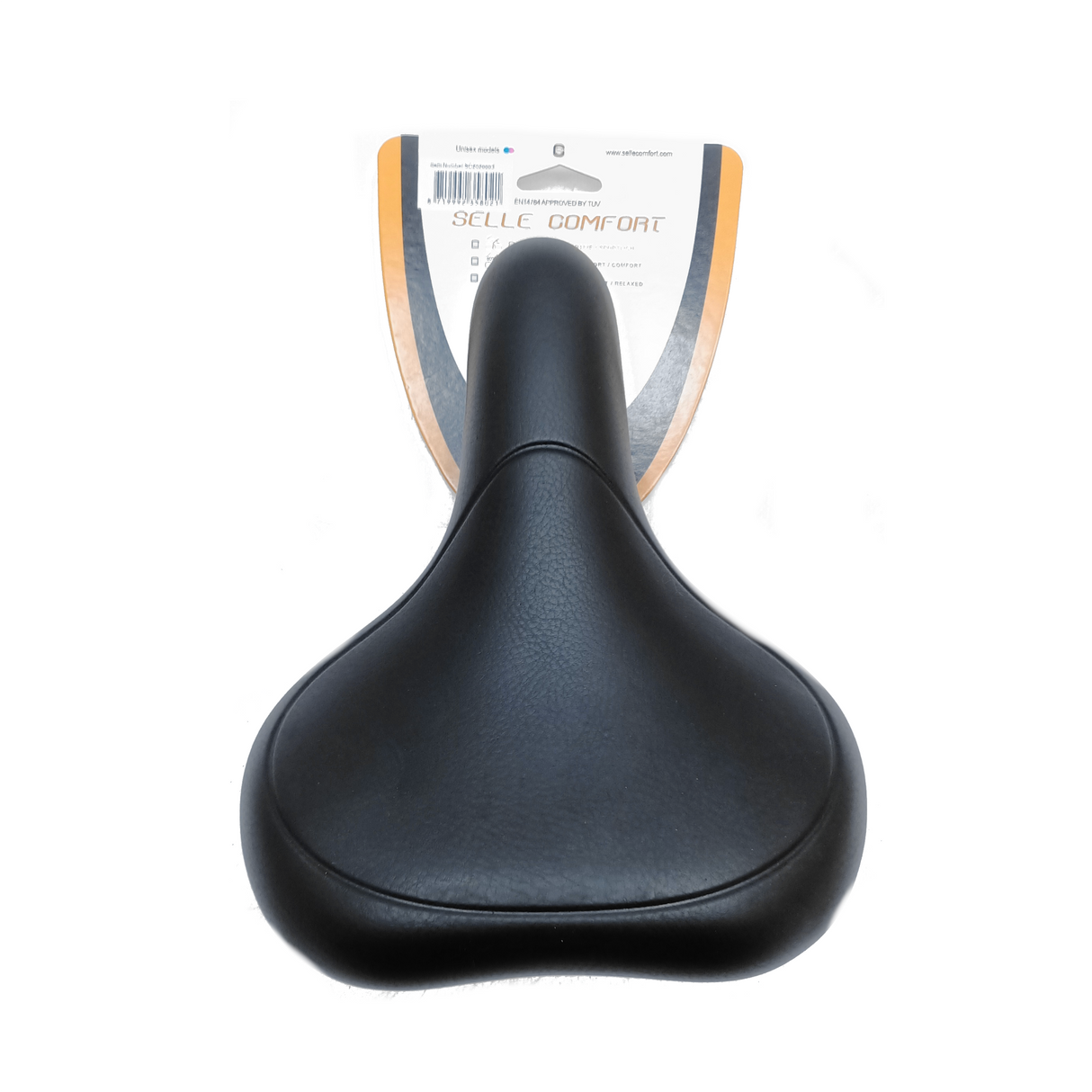 Selle Comfort Saddle E-Bike Black, sin una soga