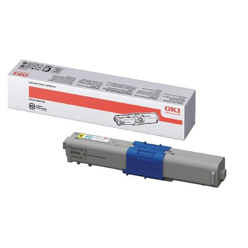 Tonercartridge oki 44469704 geel