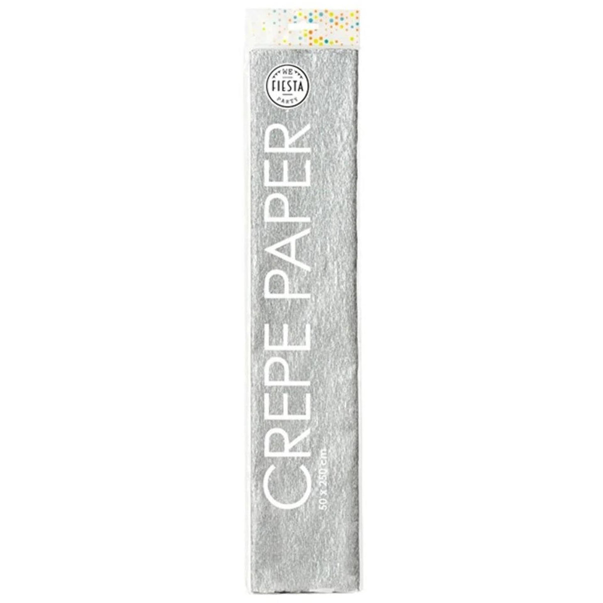Globos Krepppapier silber, 50x250cm