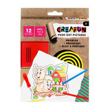 Creafun pin pad with pin and 12 farm templates | 6 pieces