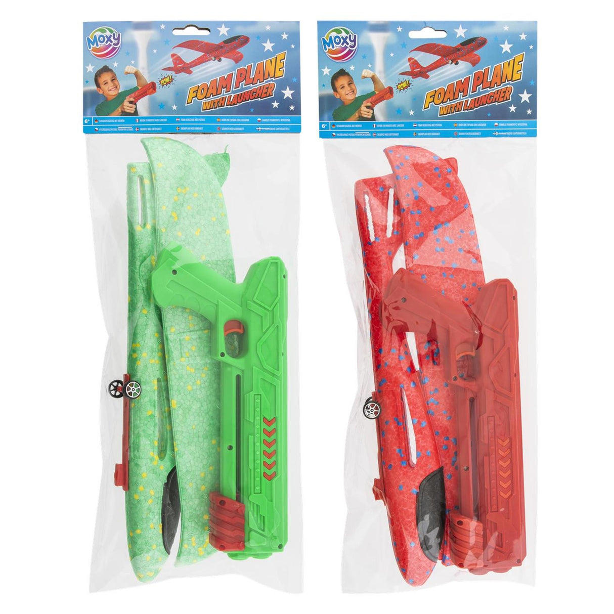 Avión de espuma Moxy 35cm con lanzador