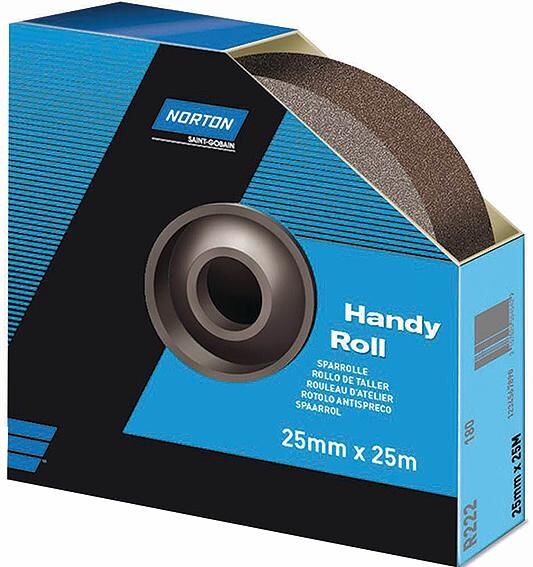 Norton sanding strip r222 sparrolle sandpaper rollers p80 38mmx25m