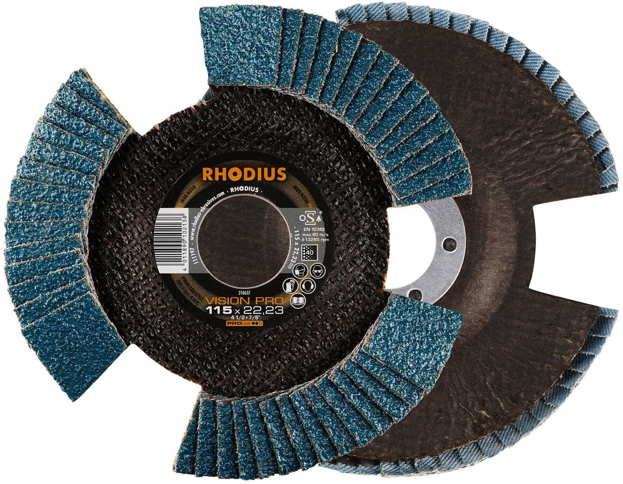 Rhodius lamellenschijf vision pro serrated washers vision p 40 115x22,23