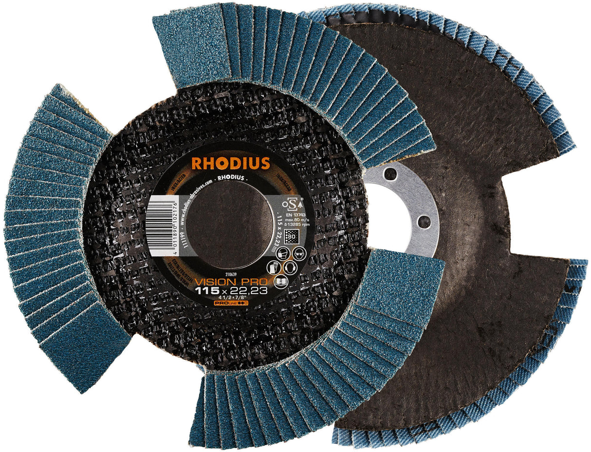 Rhodius lamellenschijf vision pro serrated washers vision p 80 115x22,23